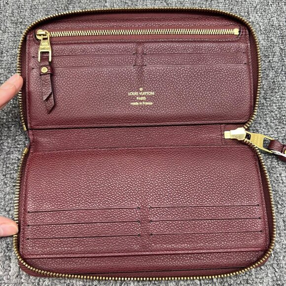 Louis Vuitton LV Long Wallet Red Monogram Empreinte 375-081825 - Picture 10 of 12